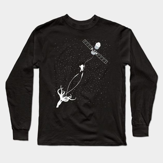 Space squid Long Sleeve T-Shirt by albertocubatas